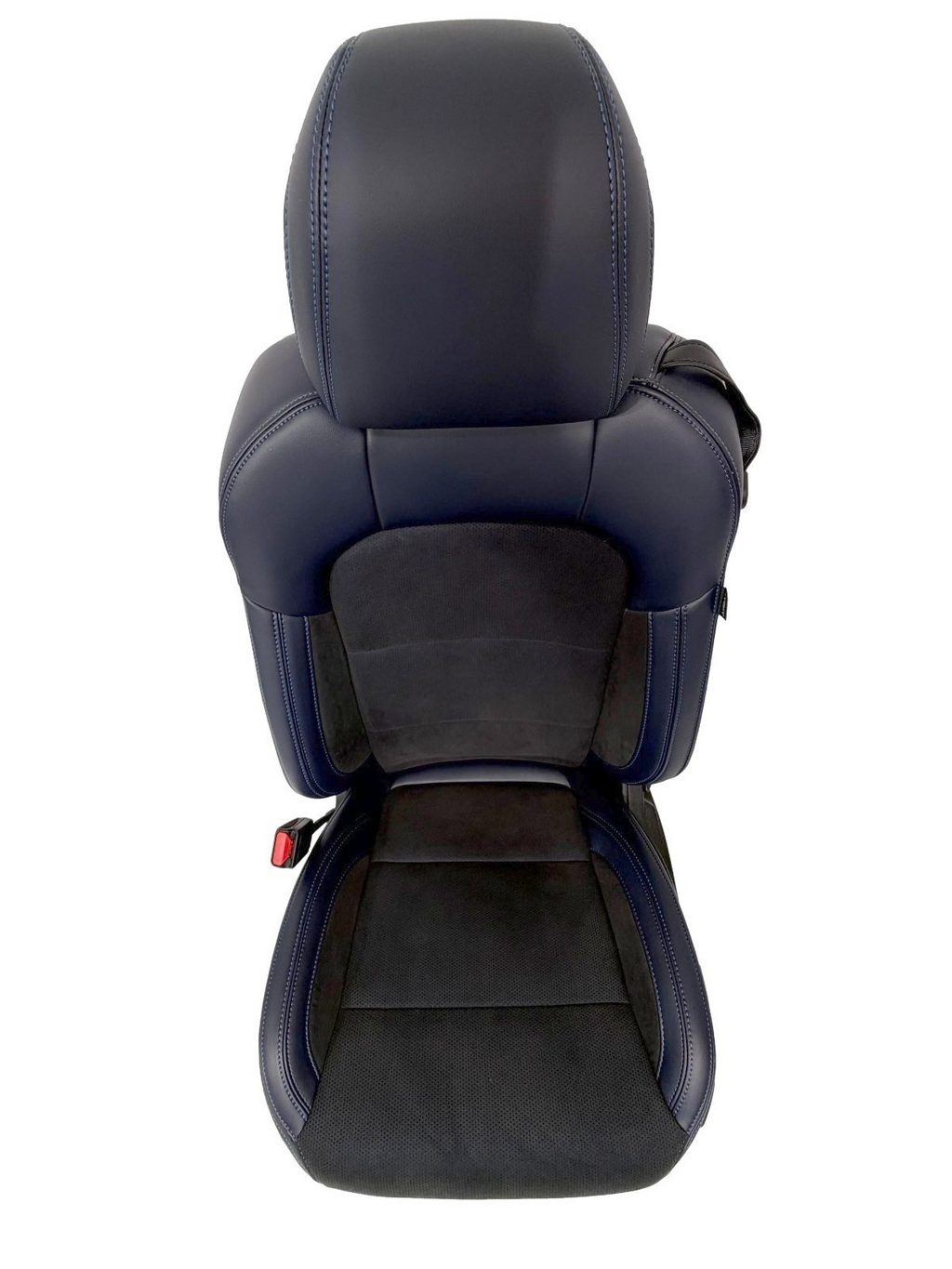 24-26 Mustang Dark Horse Coupe Seats Set, Black Indigo Blue Leather Suede