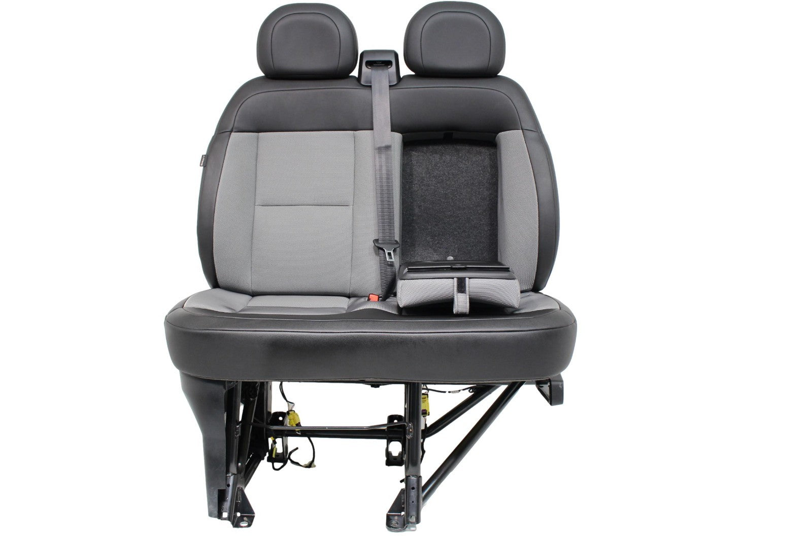 2014 - 2025 Ram ProMaster Front Passenger Seat, Black Vinyl Bench w/ Center Seat