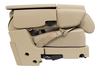 15-24 Ford F150 F250 F350 Super Duty Jump Seat Center Console Tan Leather Kit