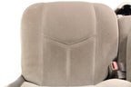 1999 - 2006 Sierra Silverado Front Seats, Power Tan Cloth Split Bench w Jumpseat
