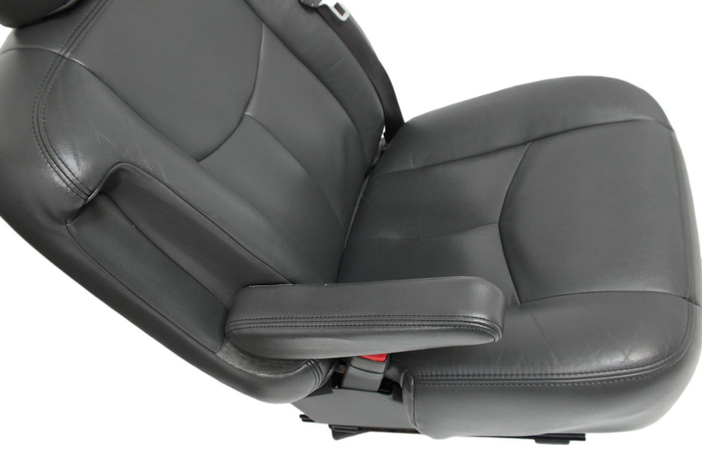 99-07 Sierra Silverado Front Seats, Dark Pewter Leather, Power 2-Way Lumbar
