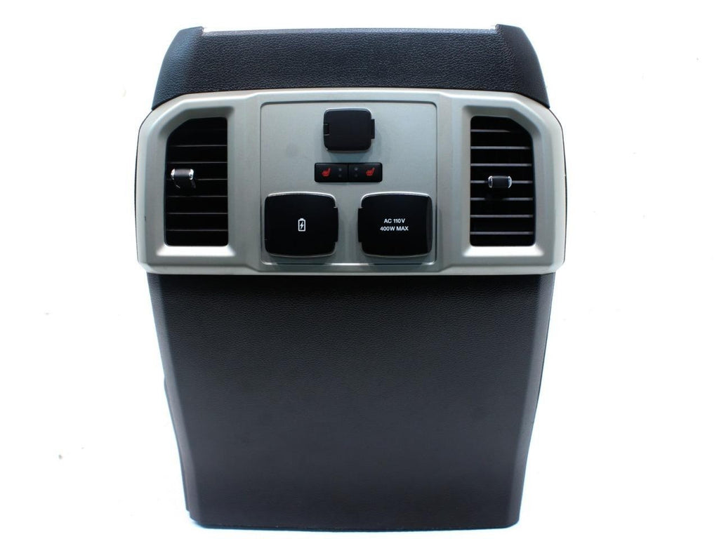 15-22 Ford Truck Center Console & Install Kit w/o Shifter - Black Leather Lariat