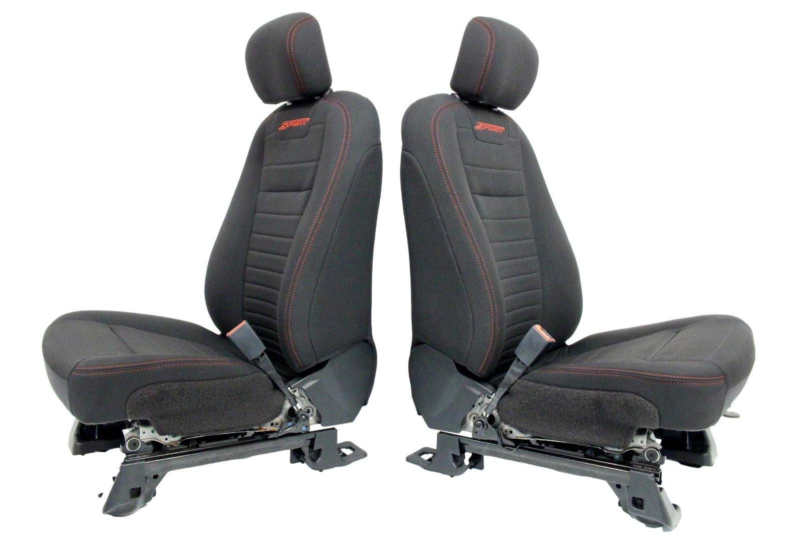 2015 - 2022 Ford F150 & Super Duty Front Seats, XLT Sport Black Cloth Power Heat