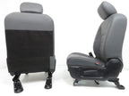 2009-2018 Dodge Ram Front Seats Pair, OEM Work Grade Gray Vinyl Manual LH RH