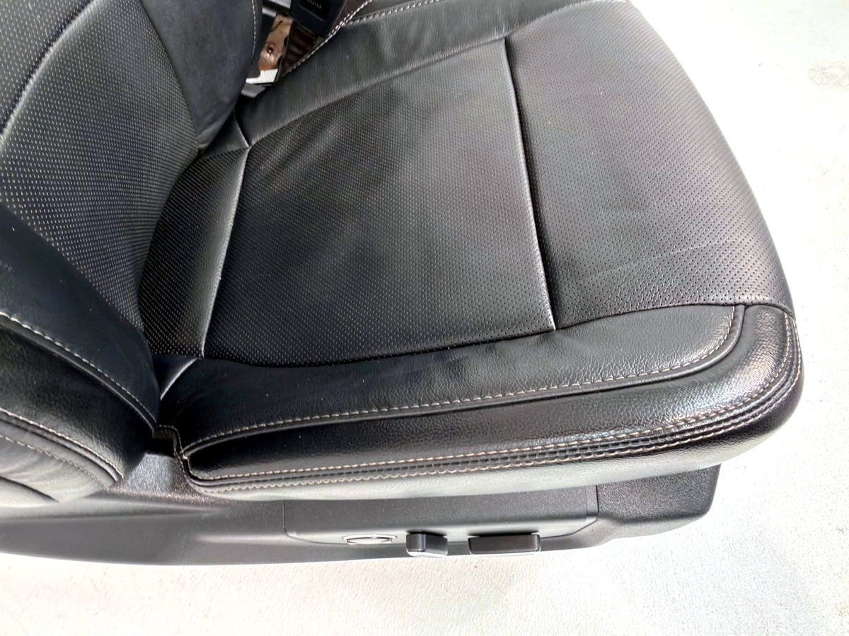 2017-2022 Ford Super Duty Lariat Front Seats, Black Leather Heat Ventilated