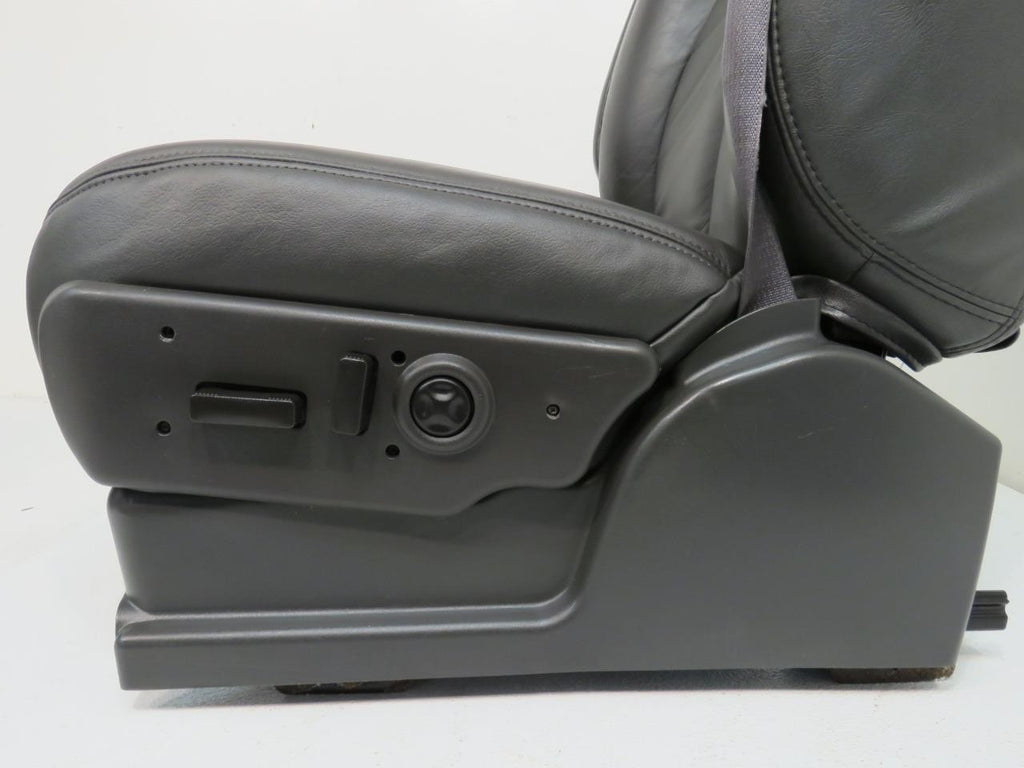 2003 - 2007 Sierra Silverado HD Seats, Dark Pewter Leather, Full Set Crew Cab