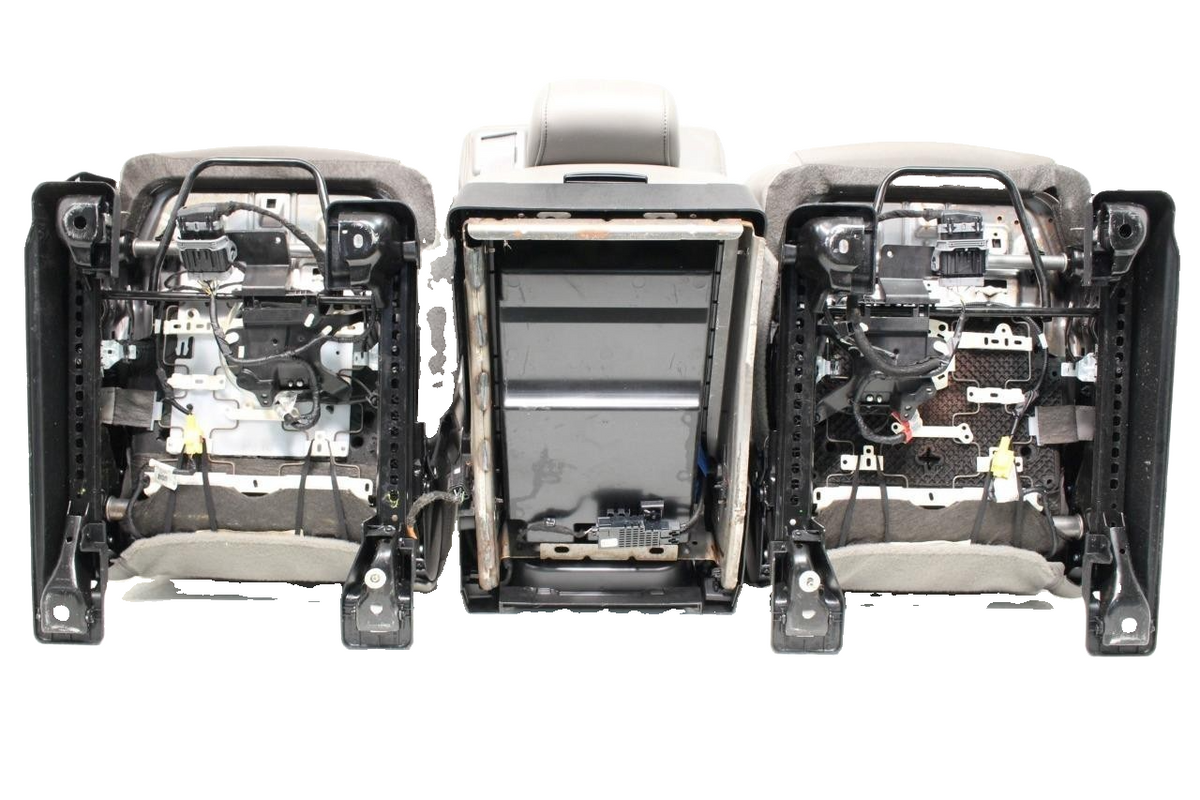 2015 - 2022 Ford F150 & Super Duty Front Seats, 4-Door XL Earth Gray Vinyl Bench