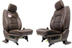 2019 - 2025 Ram 1500 Longhorn Saddle Leather Heated & Cooled Front Seats Takeout