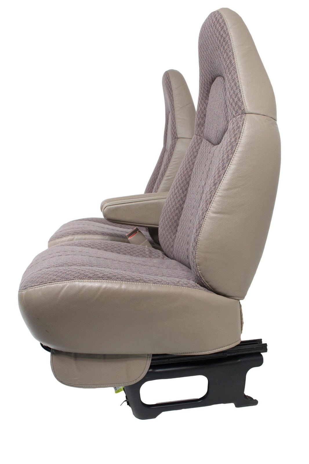 GMC Savana Chevy Express Van Front Bucket Seats, Neutral Tan Cloth 1997 - 2014