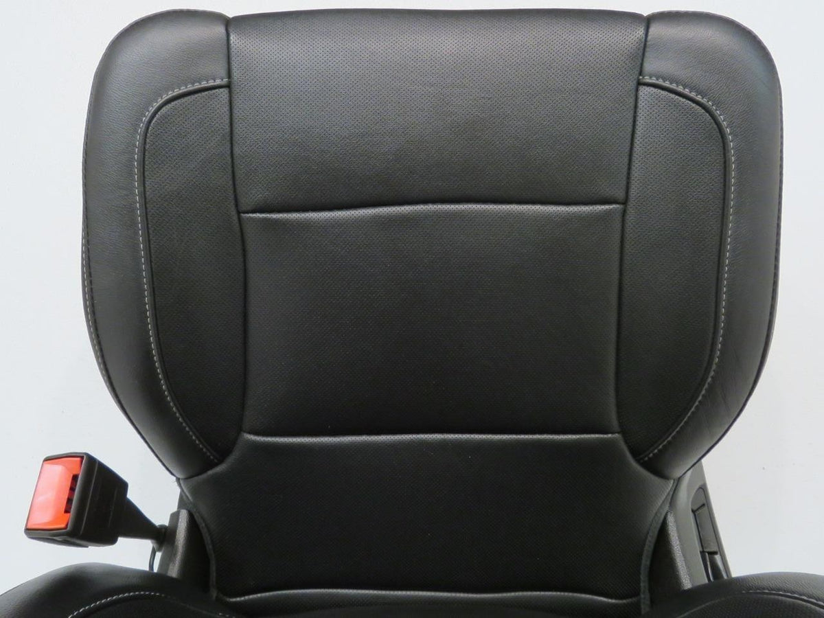 2014-2019 Sierra Chevy Silverado Front Seats, LTZ Black Leather, Heated Cooled