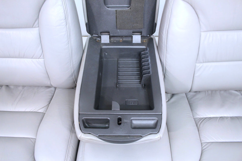 1995-2000 Tahoe Sierra Silverado Seats 60-40 Bench Gray Leather Power w/ Folding