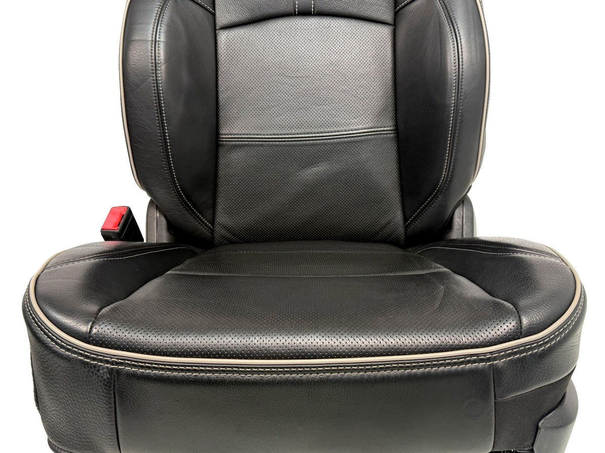2019 - 2026 Ram 2500 3500 HD Seats Set, Limited Black Leather Crew Cab Heat Cool