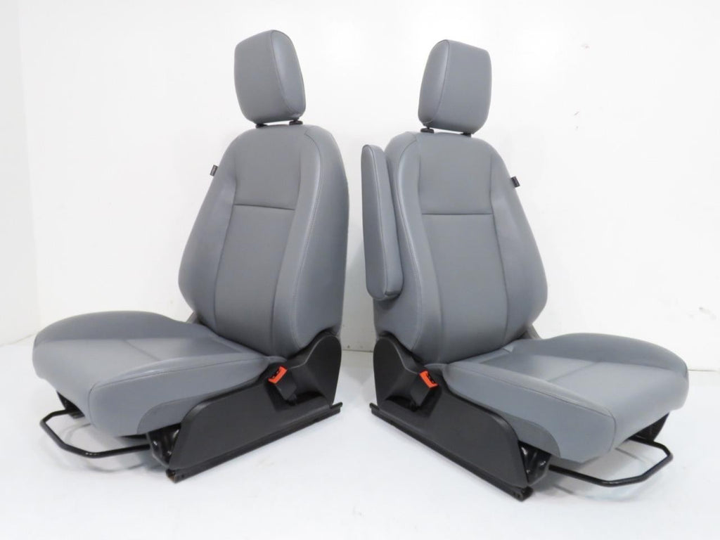 2015 - 2026 Ford Transit Front Seats, Pewter Gray Vinyl, Manual w/  Armrest