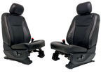 2017-2022 Ford Super Duty Lariat Front Seats, Black Leather Heat Ventilated