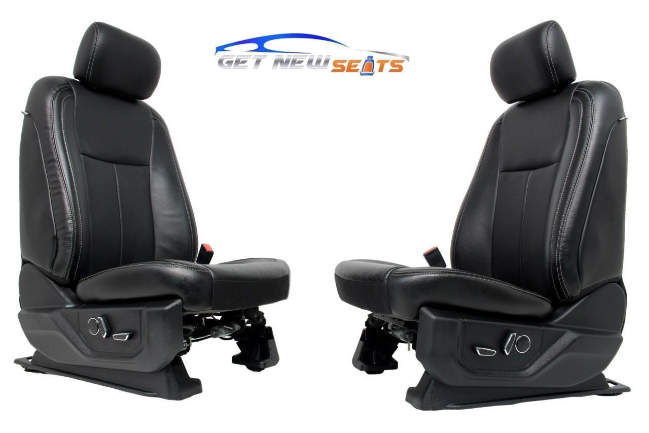 FORD F150 F250 F350 SUPER DUTY SEATS Black Leather Heated Cooled Seats 2015 2020