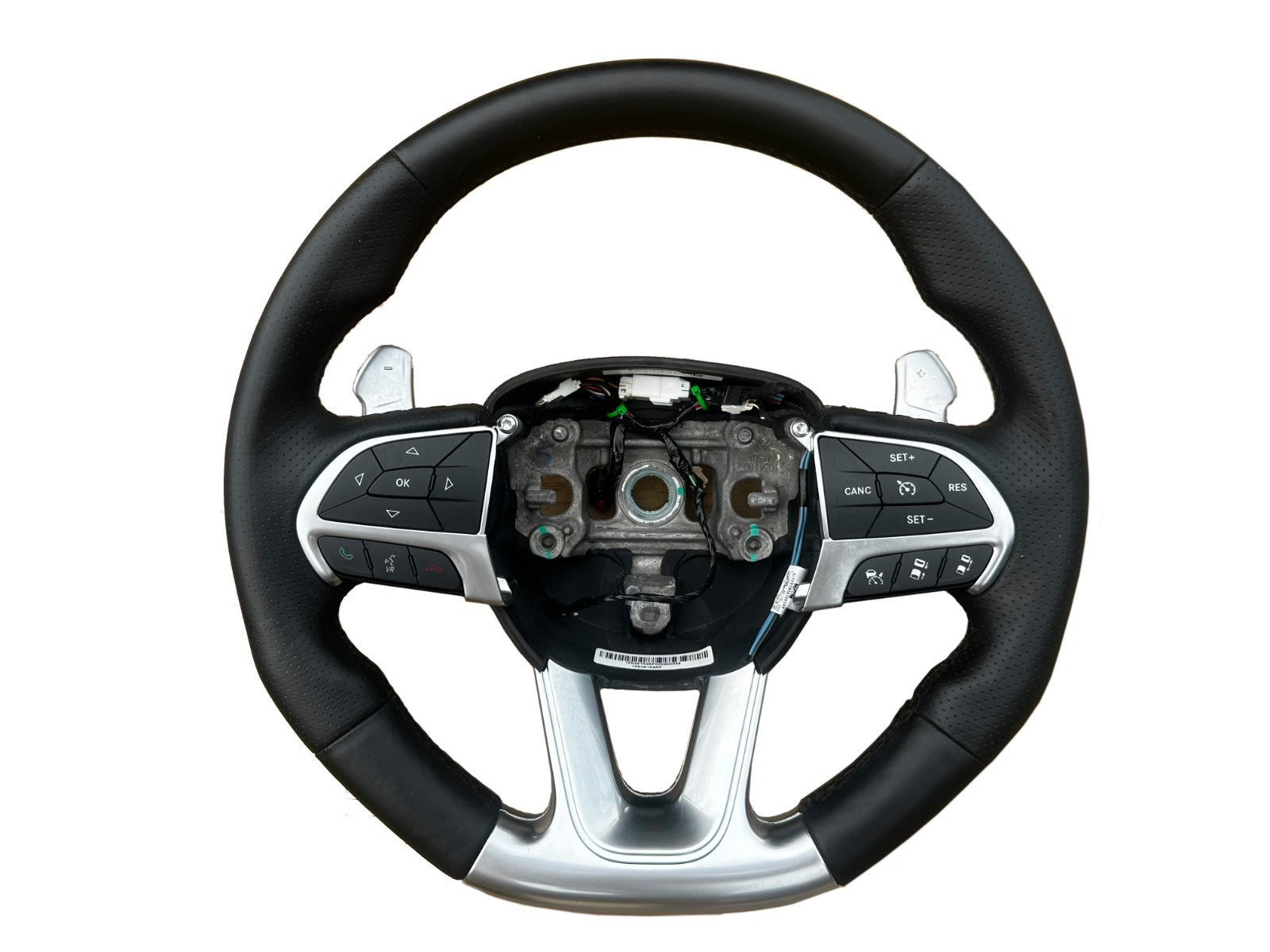 2014-2022 Jeep Grand Cherokee SRT Black Leather OEM Steering Wheel Paddle Shift