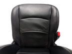 2002 - 2018 Dodge Ram Seats Set, Crew Cab Katzkin Black Leather Powered Heated