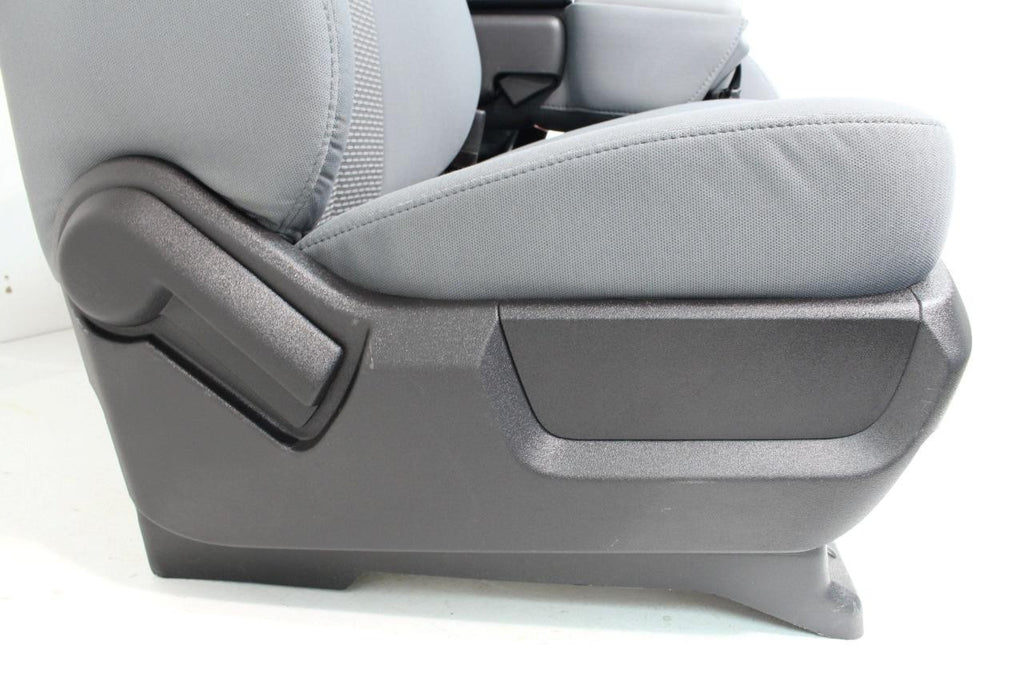 1999 - 2016 Ford Super Duty Front Seats, XLT Steel Gray Cloth Power w/ Jumpseat
