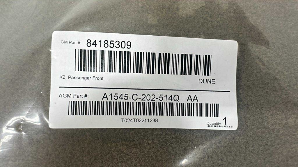 2014 - 2018 GMC Yukon Chevy Tahoe SUV OEM Floor Mat Set, Dune Carpet Crew Cab