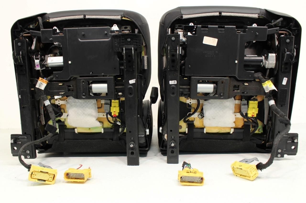 2018-2020 GMC Yukon Denali Front Seats, OEM Black Leather Heated Ventilated Cool