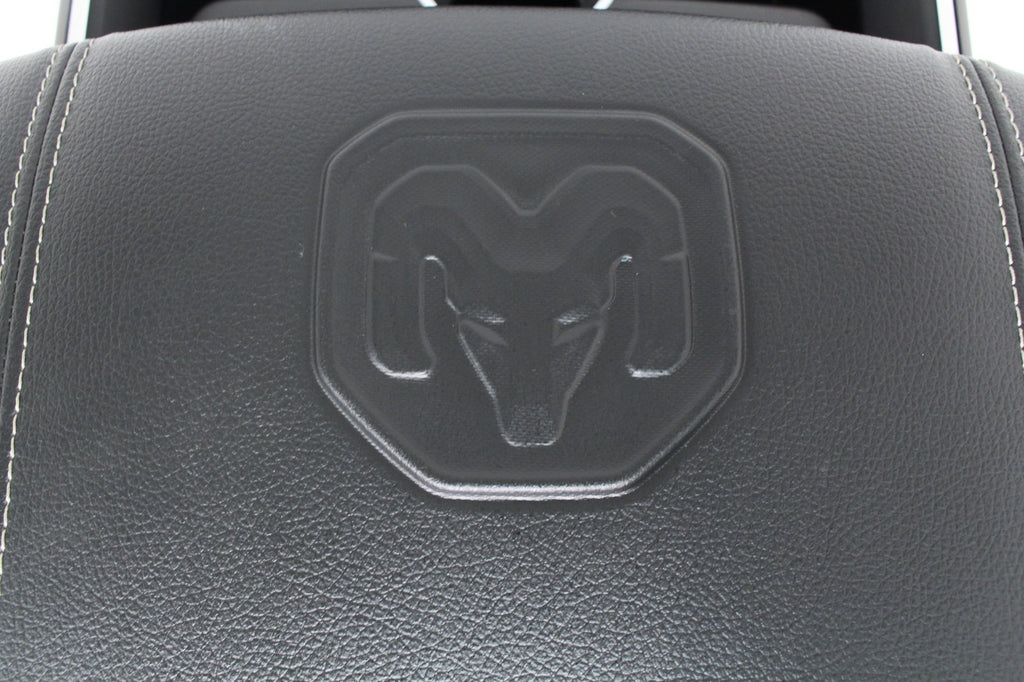 2019 - 2026 DT Ram 1500 Center Console, Black Leather w/ Logo, Wireless Charging