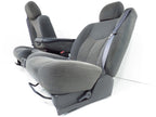 1999 - 2006 Chevy Silverado Seats, Split Front Bench Seat, Dark Gray Cloth OEM