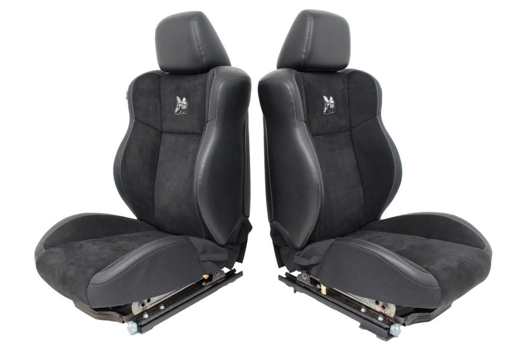 11-23 Dodge Charger SRT Seats, Scat Pack Black Alcantara Leather w/ Heat Cool