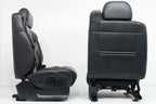 1999 - 2002 GMC Sierra Chevy Silverado Seats, Graphite Off-Black Leather, Power