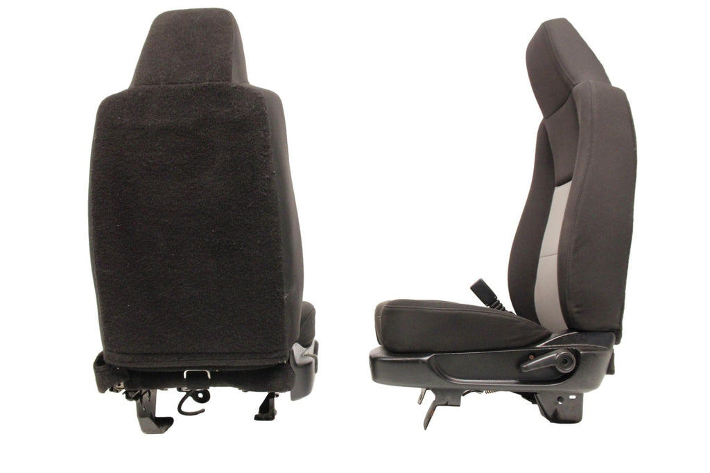 1998 - 2009 Ford Ranger Front Seats, Black Gray Cloth Bucket, Extended Cab