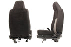 1998 - 2009 Ford Ranger Front Seats, Black Gray Cloth Bucket, Extended Cab