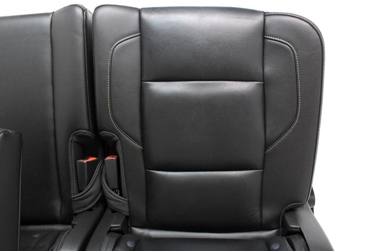 2015-2020 Yukon XL Suburban 2nd Row Bench Seat, LT Black Leather Powered Heated