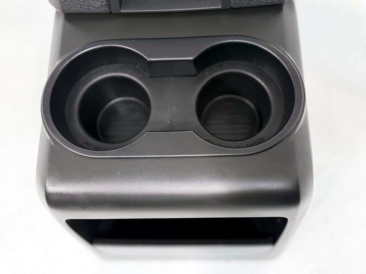 2009 - 2014 Ford F150 Center Console w/ Armrest Storage & Cupholders, Gray Black