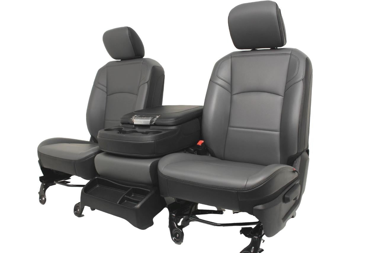 2009 - 2025 Dodge Ram Work Edition Vinyl Front Seats with Jump Seat Console