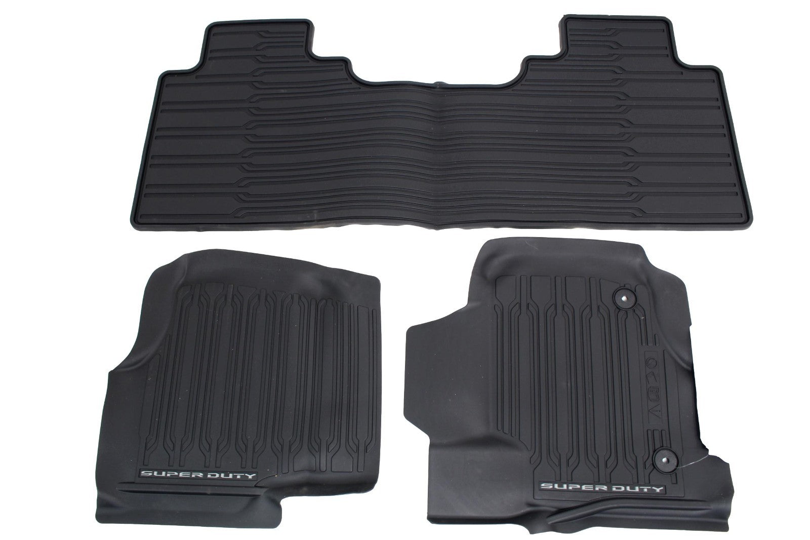 2023 - 2026 Ford Super Duty Genuine OEM All Weather Mats 3pc Crew Cab Tray Style