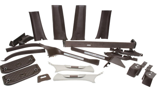 2019 - 2026 Ram 1500 Complete Interior Plastics Limited Longhorn Brown Crew Cab