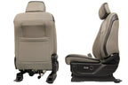2015-2022 Ford F150 Super Duty Reg Cab Seats, XLT w/ Katzkin Earth Gray Leather