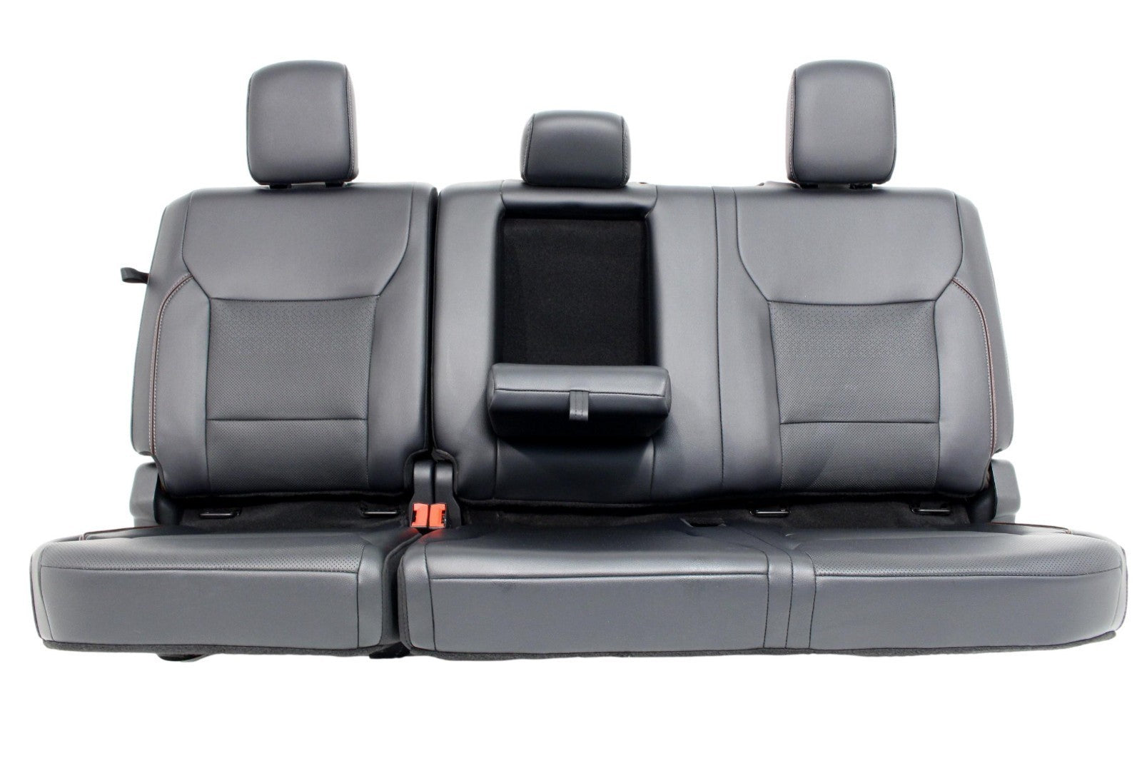 2021 - 2026 Ford F150 Super Duty Rear Seats, Crew Cab Black Leather Lariat Brown