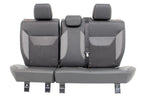 2012 - 2018 Ford Focus ST Recaro Rear Seats, Black Leather Smoke Gray Cloth