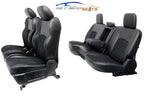 2002 - 2018 Dodge Ram Seats Set, Crew Cab, Sport Black Leather Powered Heated