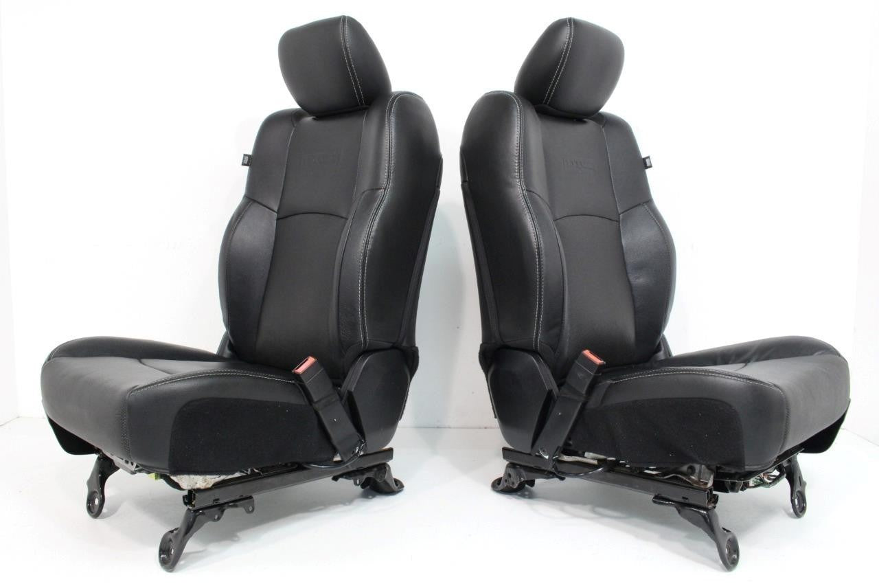 2002 - 2018 Ram Front Seats, Laramie Black Leather Heated Cooled w/ Memory