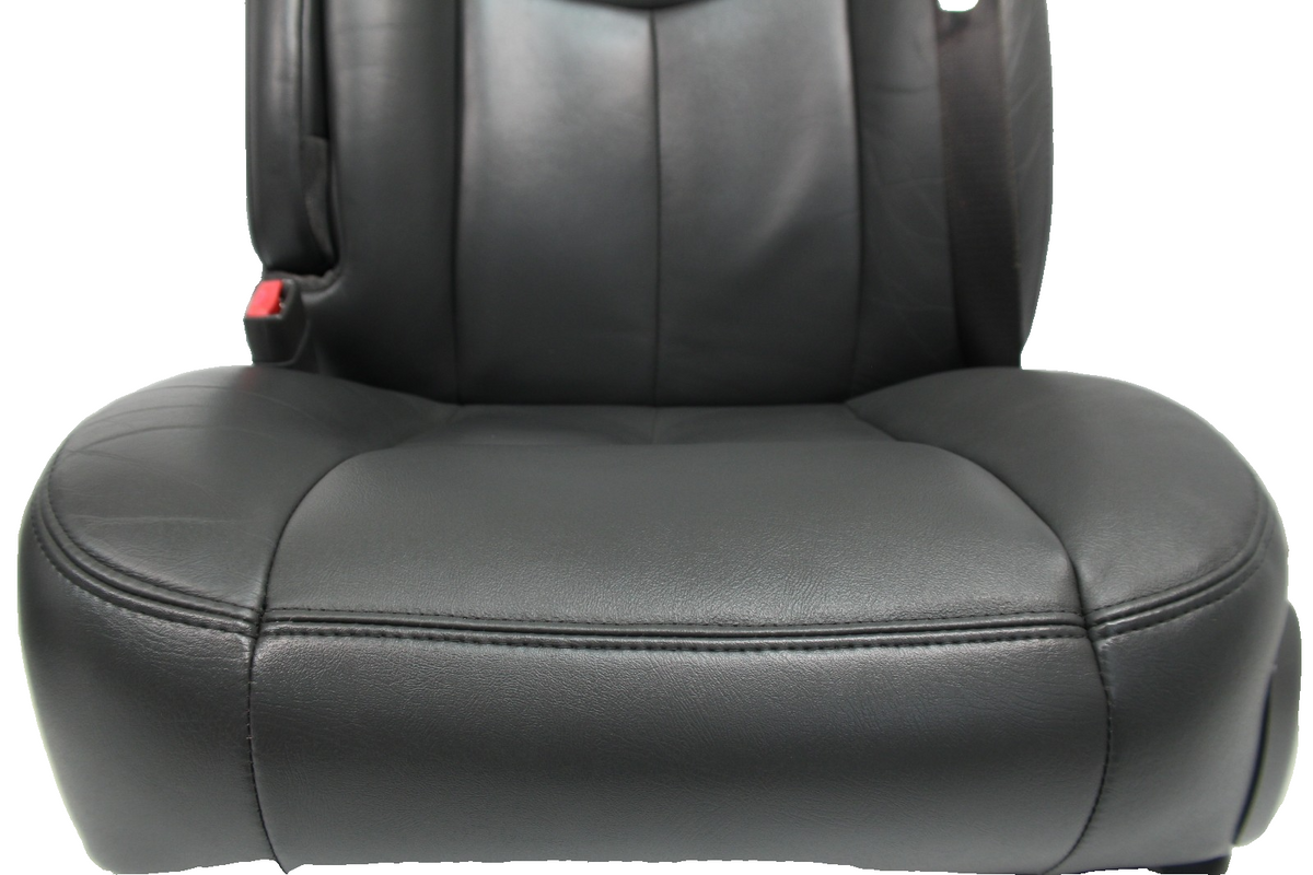 99-07 Sierra Silverado Front Seats, Dark Pewter Leather, Power 2-Way Lumbar