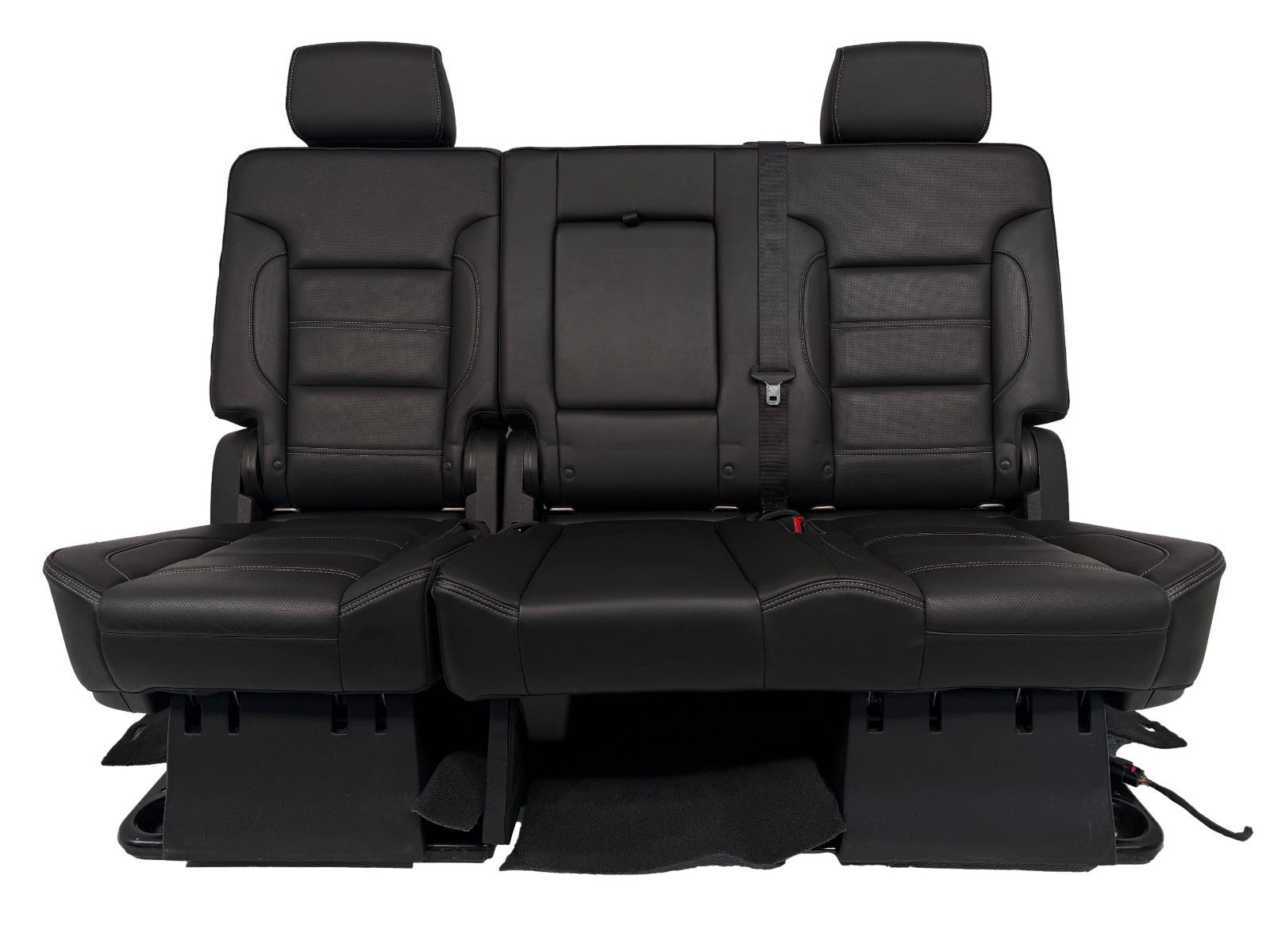 2015 - 2020 Yukon XL Denali 2nd Row Bench Seat, Black Leather OEM Powered Heated