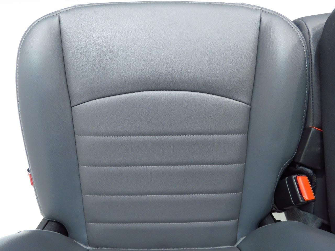 2009-2018 Dodge Ram Front Seats Set, Work Grade Gray Vinyl Split Bench Manual