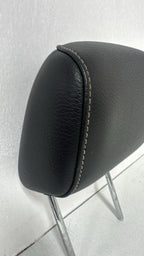 2010 - 2014 OEM Ford Mustang Headrest, Black Leather, White Stitching
