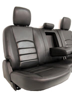 2002 - 2018 Dodge Ram Seats Set, Crew Cab Roadwire Black Leather w/ Power Driver