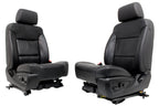 2014 - 2019 GM Sierra Silverado LTZ Front Seats, Black Leather, Powered Heated
