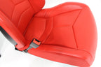 2020 - 2025 Chevy Corvette C8 Seats GT1 Adrenaline Red Leather 8-Way Power