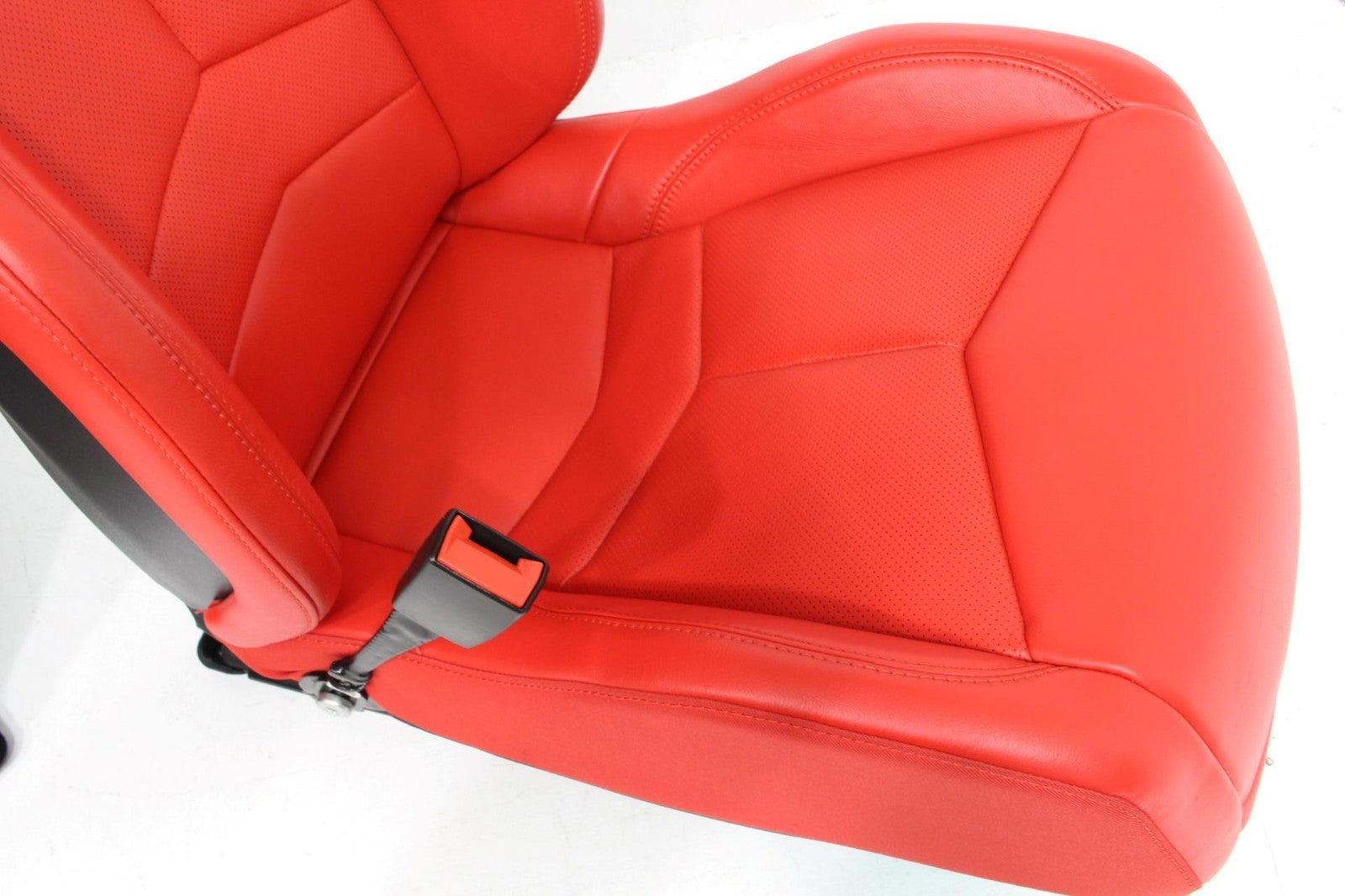 2020 - 2025 Chevy Corvette C8 Seats GT1 Adrenaline Red Leather 8-Way Power