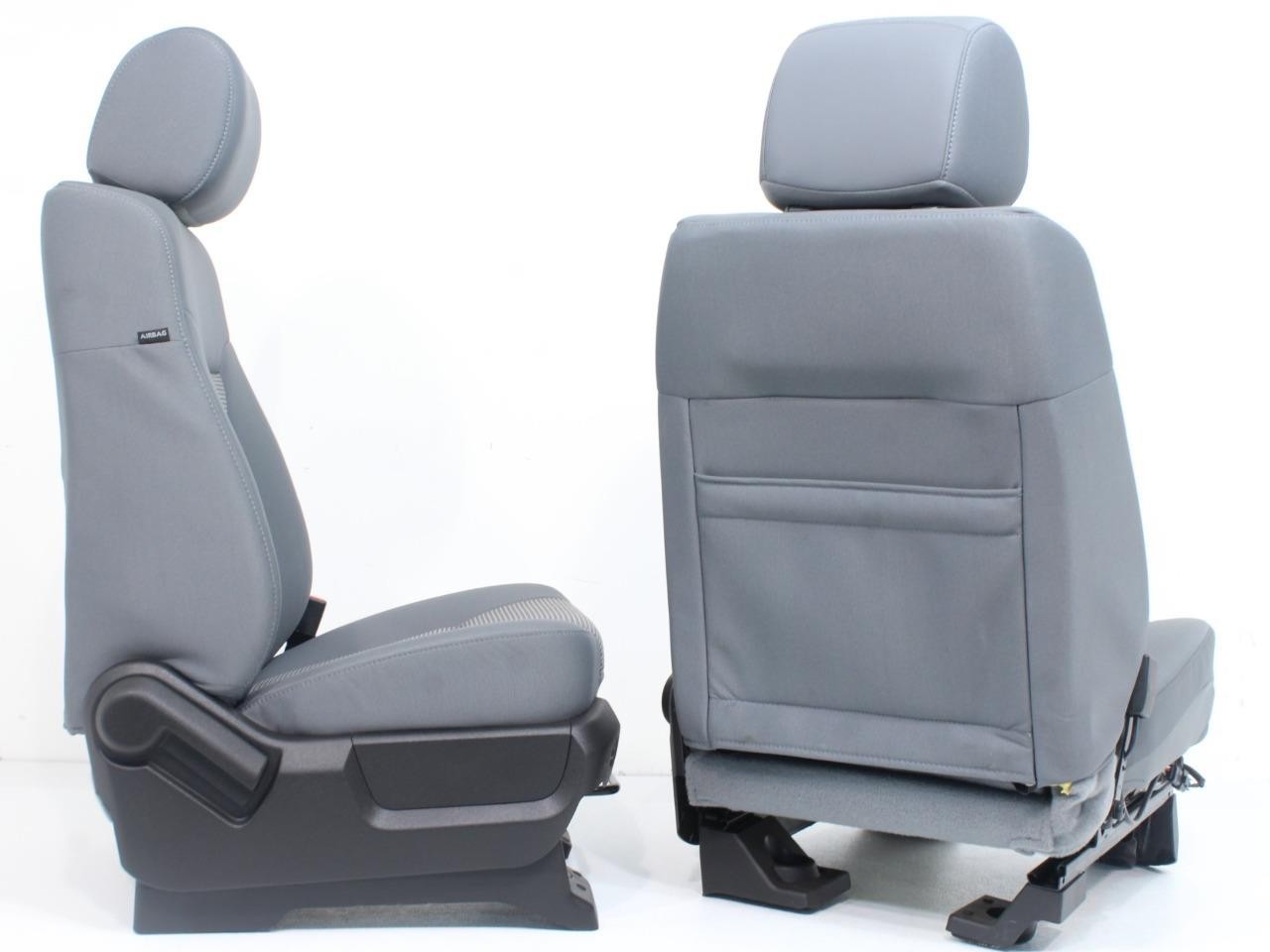 2011 - 2016 Ford Super Duty Front Seats, XLT Gray Cloth w/ Power Driver Fits 99+