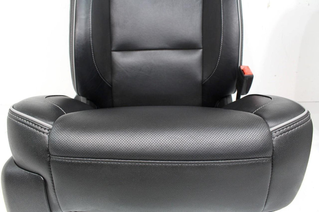 2014 - 2019 Sierra Chevy Silverado Front Seats, High Country Power Black Leather